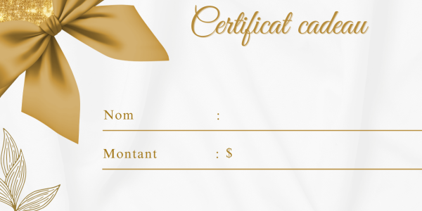 CERTIFICAT CADEAU